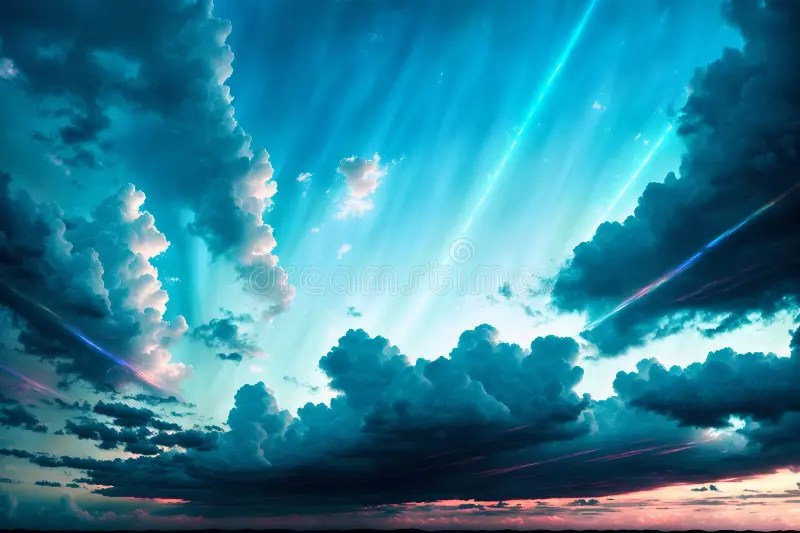 Clouds in sky elements stock illustration. Illustration of reflection