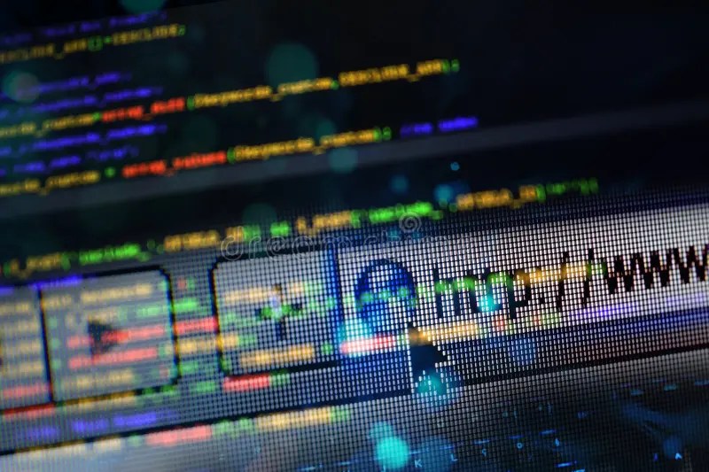 Code Development of a Web Application Stock Photo Image of