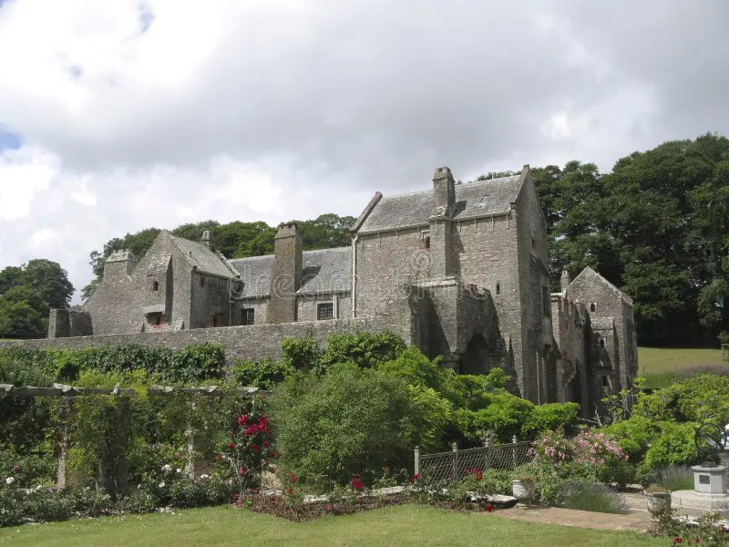 Compton Castle in Devon stock photo. Image of jane, stone 16722688
