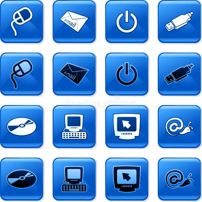 Computer buttons stock illustration. Illustration of navigation 4008915