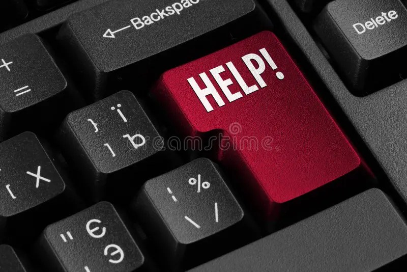Keyboard Help Key Button stock photo. Image of blur, emergency 17475066