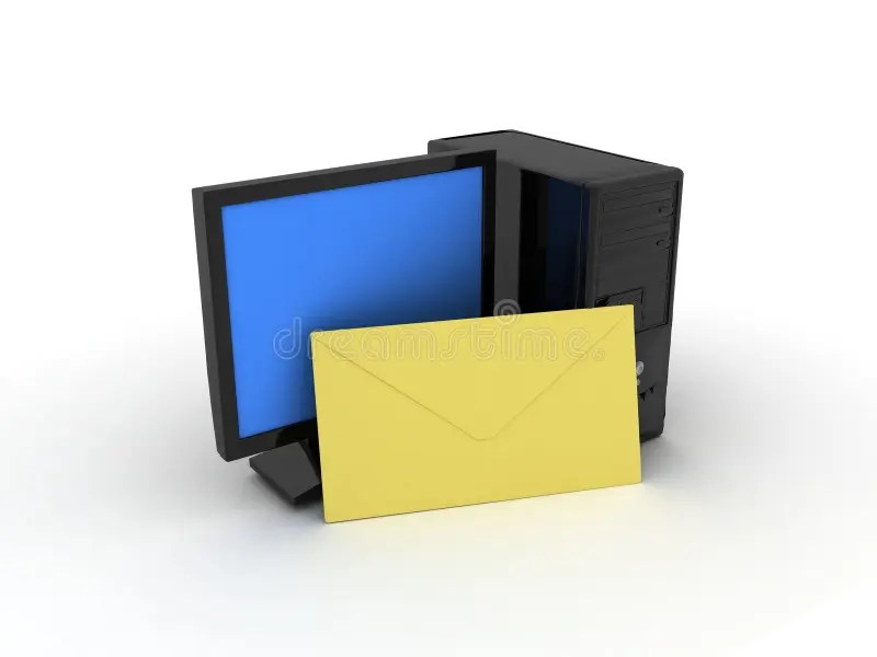 Computer mail stock illustration. Illustration of modern 6272167