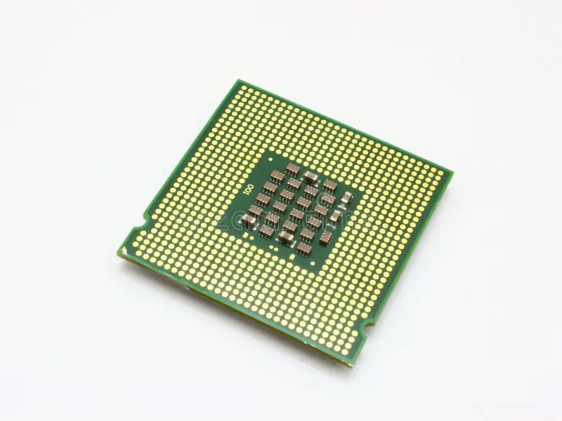Computer micro processor stock image. Image of electronic 16861157