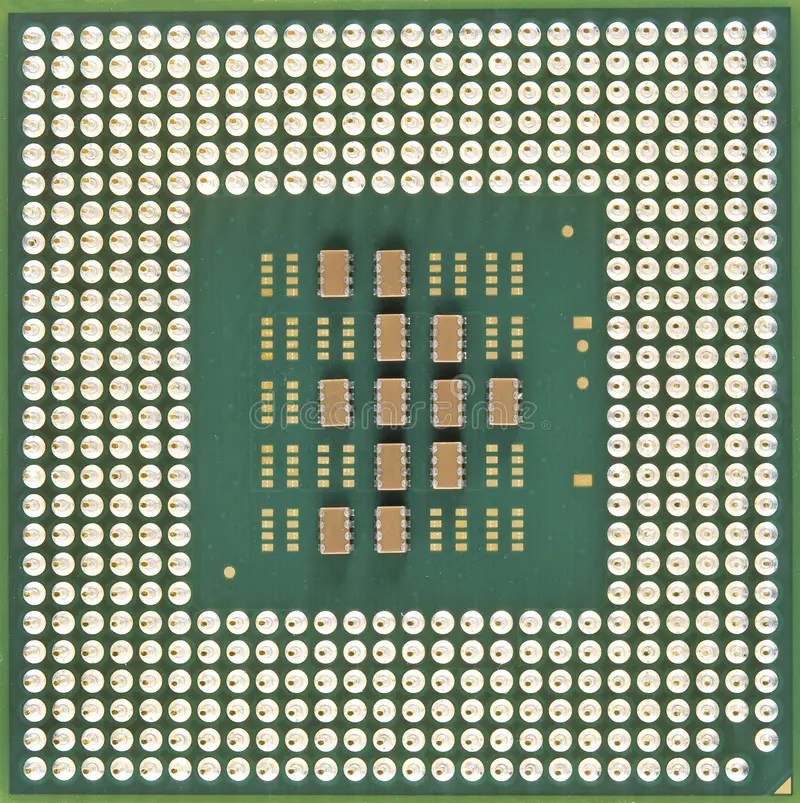 Computer micro processor stock photo. Image of circuit 7389172