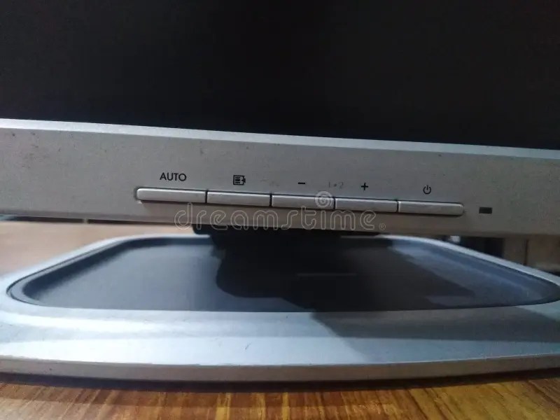 Computer Monitor Lcd Setting Buttons Stock Photo Image of food