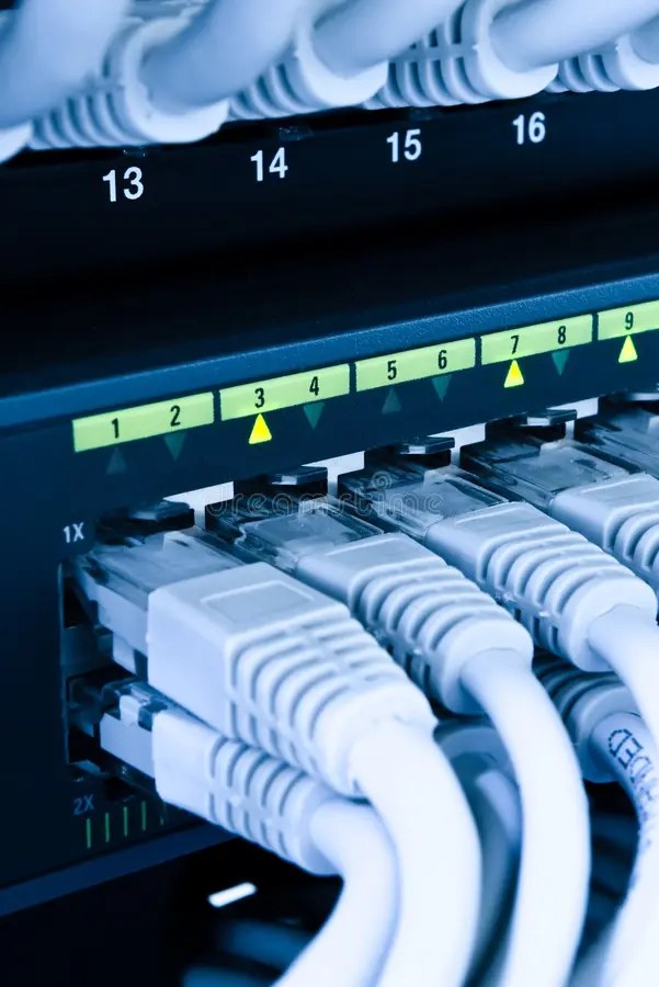 Computer network cables stock image. Image of equipment 10629003