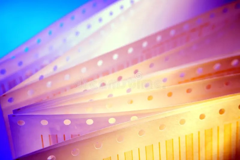 Computer printer paper stock photo. Image of abstract 3057228