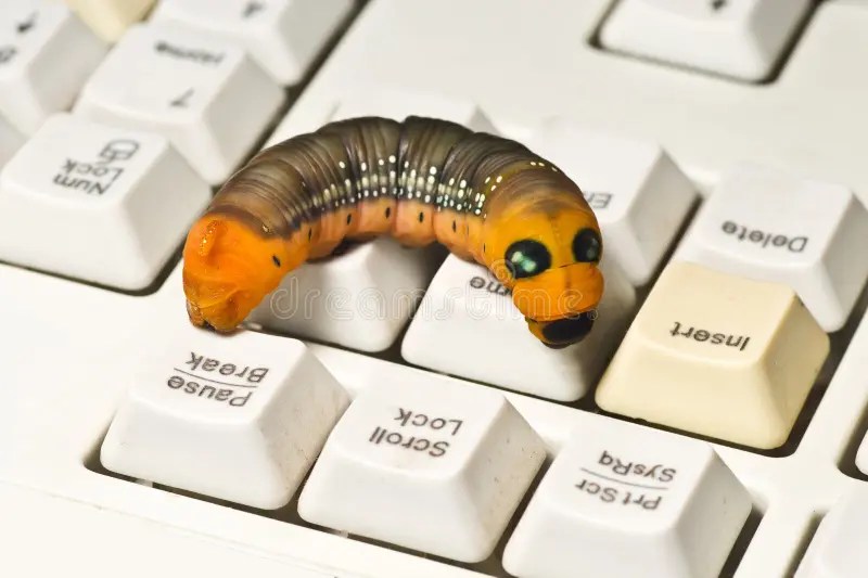 Computer worm. stock photo. Image of hacker, computer 25077972
