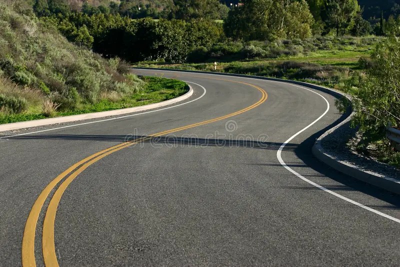 Sunset on a Country Road stock image. Image of direction 11488791