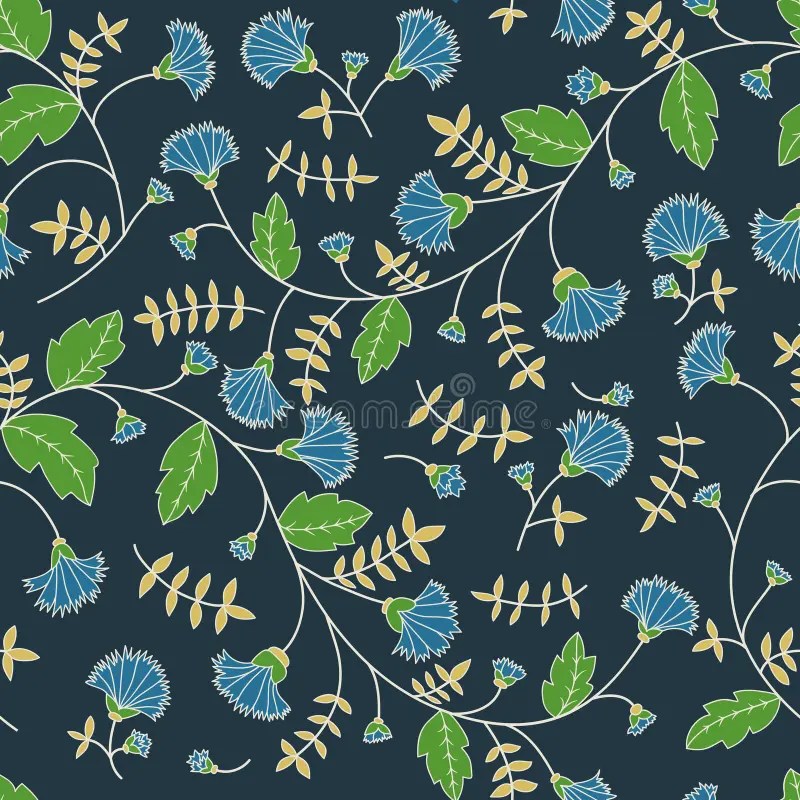Cornflower Pattern. Vector Seamless Texture Stock Vector Illustration of plant, print 64513904