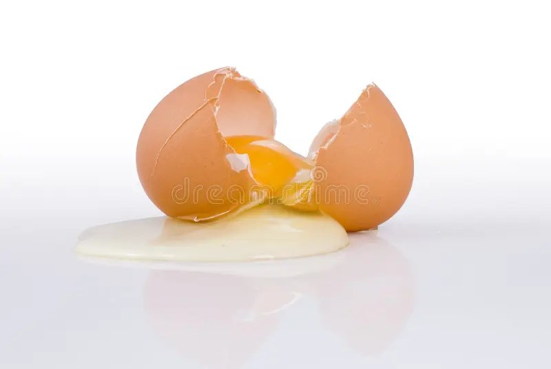 Egg and crashed egg stock photo. Image of smithereens 29389764
