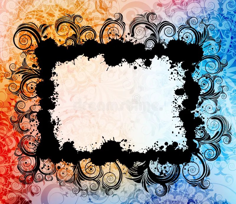 Creative frames stock vector. Image of silhouette, banner 23121435