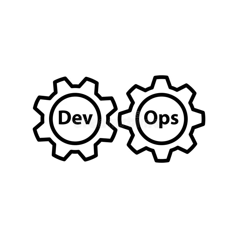 DEVOPS Icon on a White Background. 向量例证 插画 包括有 142413641