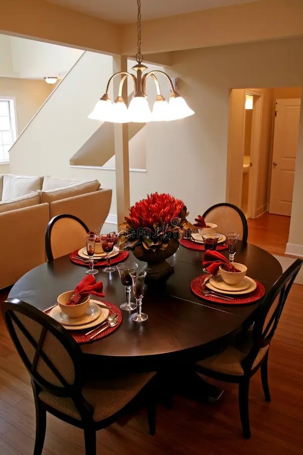 Dining table set up stock photo. Image of glass, plates 2056834