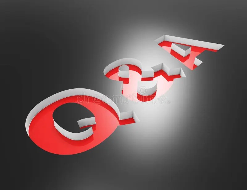 Domande e risposte illustrazione di stock. Illustrazione di attenzione