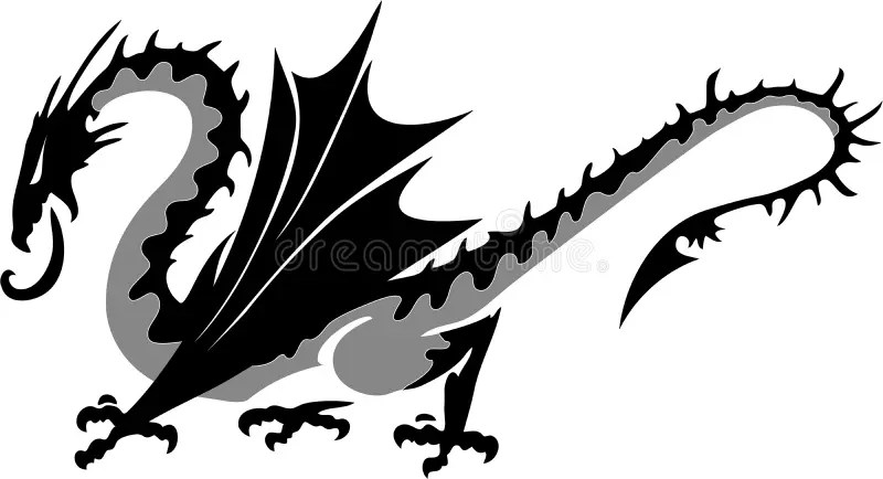 Draak vector illustratie. Illustratie bestaande uit nave 17944875
