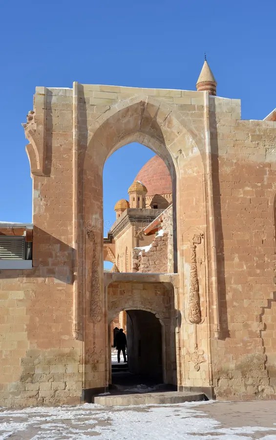 Ishak Pasha Palace No Seson Do Inverno Foto de Stock