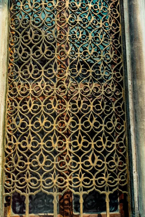Example Of Ottoman Art Patterns Applied On Metal Stock Photo Image of