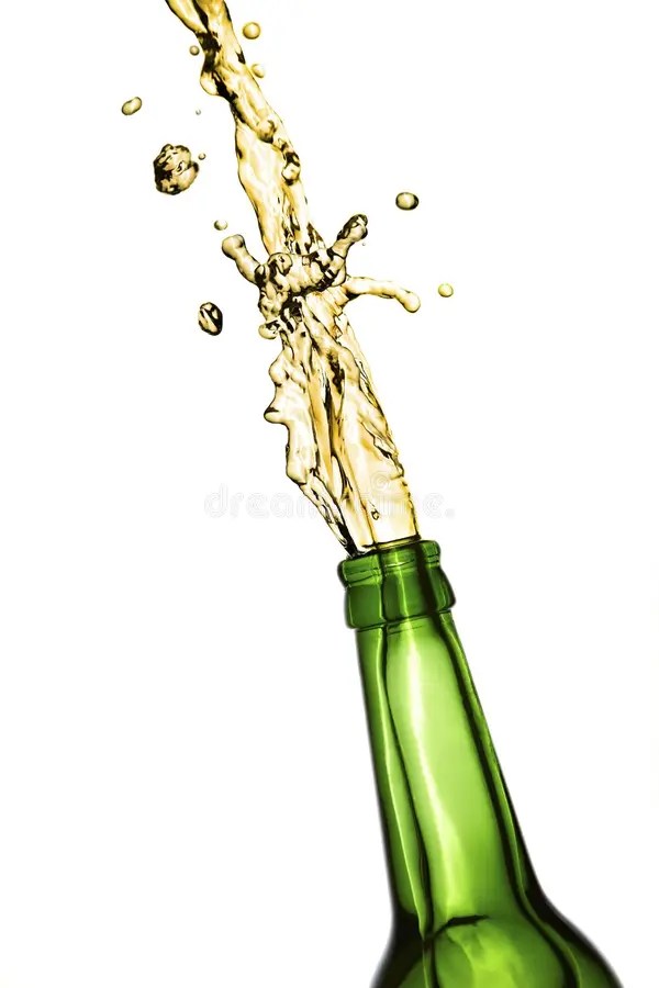 Exploding beer bottle stock photo. Image of drop, refreshment 23211082