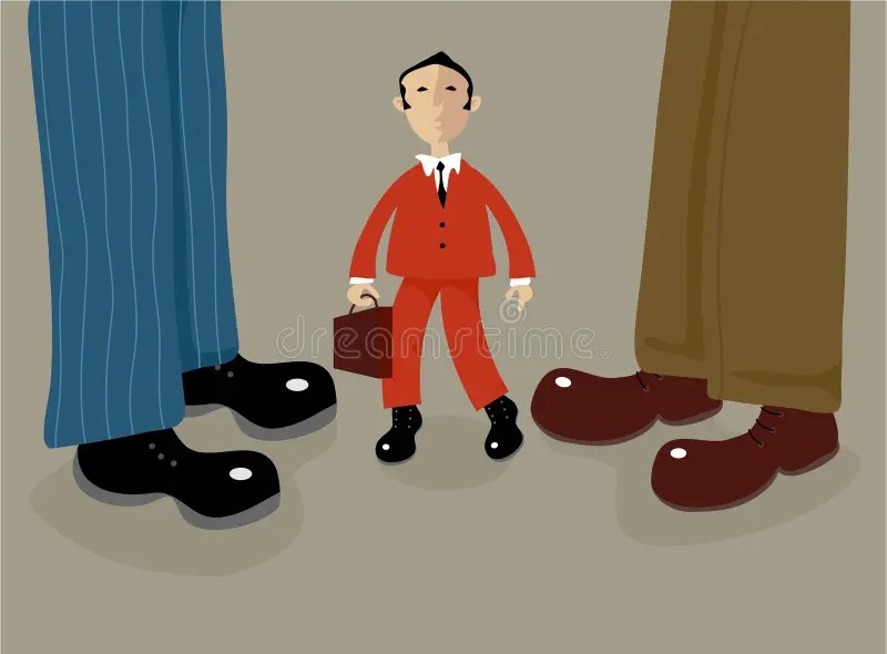 Feeling Small stock vector. Illustration of metaphors, alone 71070