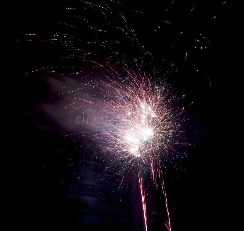Fireworks on Black Background Stock Image Image of pyrotechnic