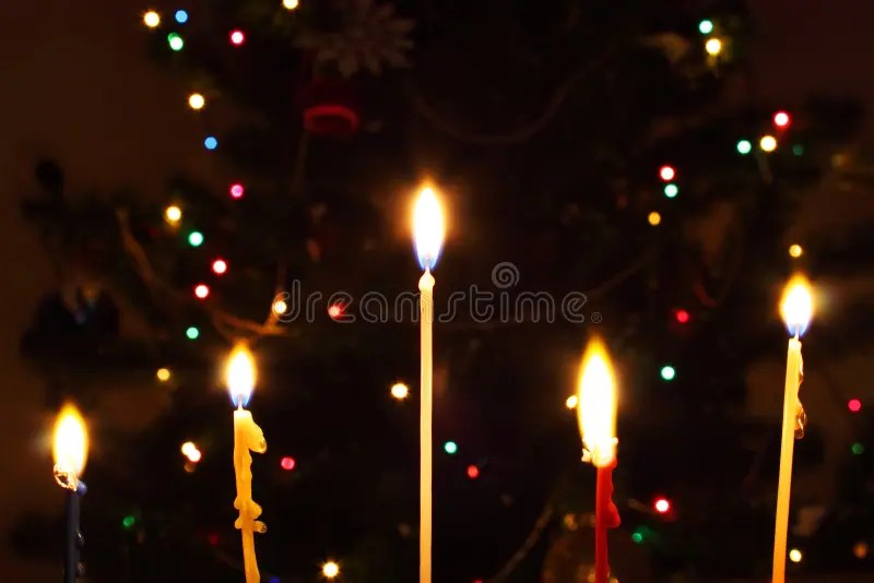 Five candles stock photo. Image of birthday, green, bulbs 12379328