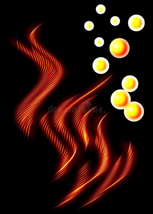 Flame Bubbles stock illustration. Illustration of bright 6435997