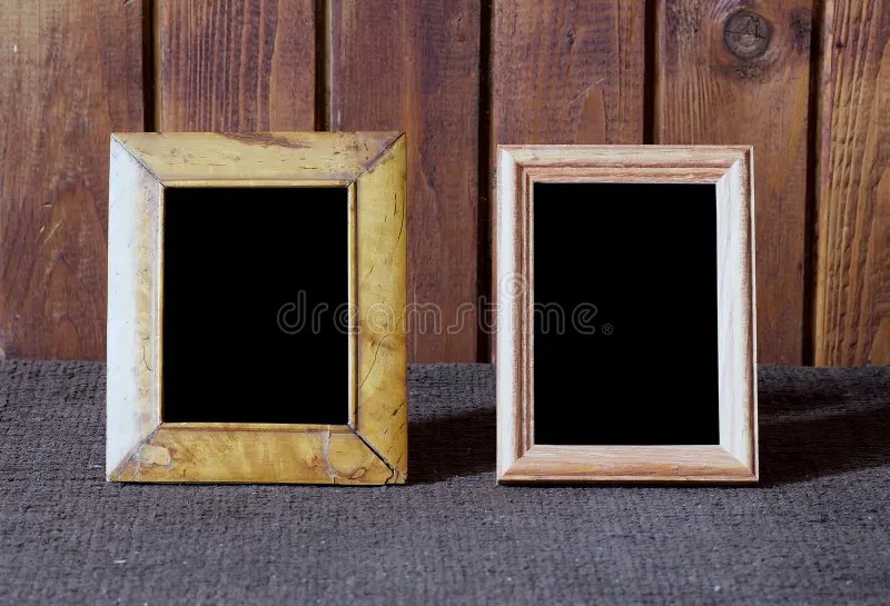 Frames on table stock image. Image of decoration, decor 15992737