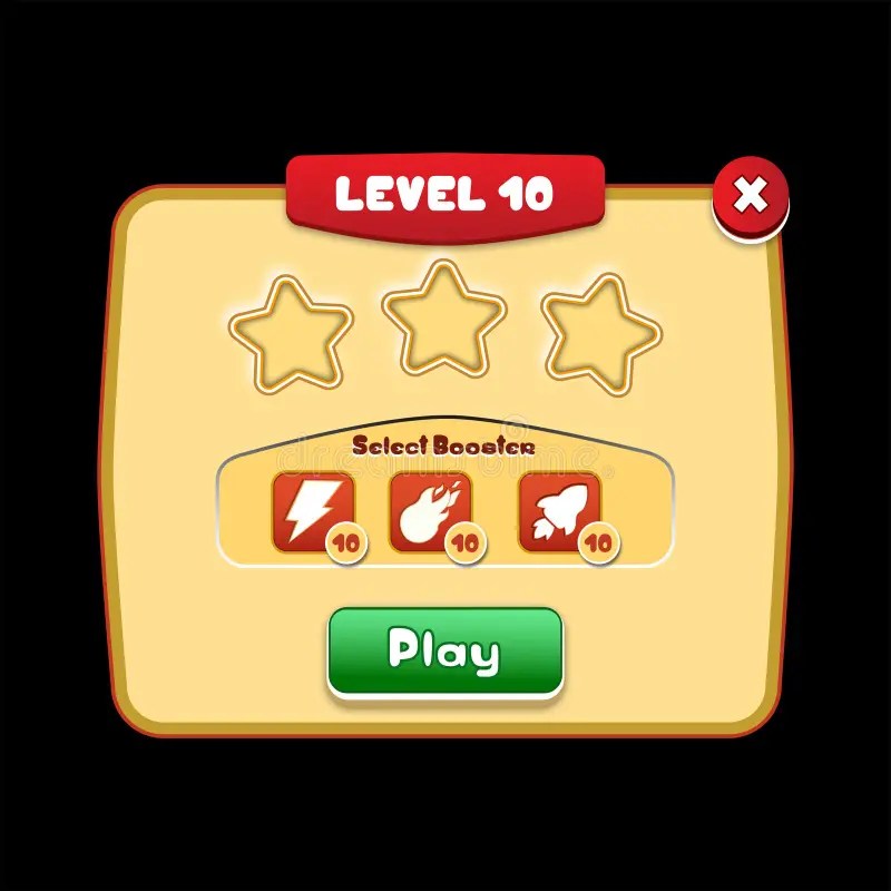 Game Levels Ui Vector Elements Design Stock Vector Illustration of game, options 184817516