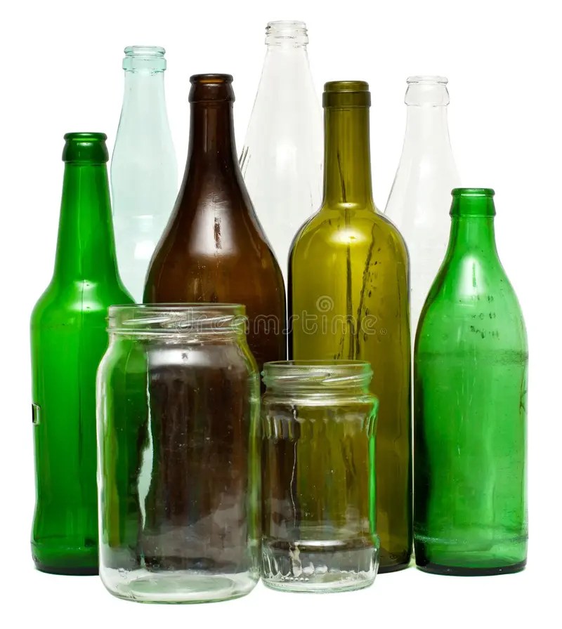 Glass objects stock image. Image of brown, recycle, clean 18874399