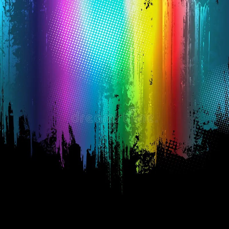 Gradient Paint Splashes Background Stock Vector Illustration of