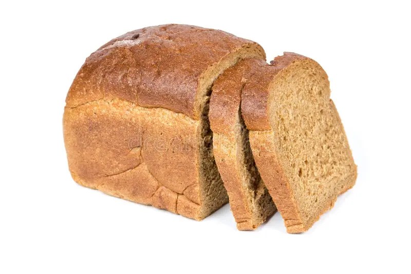 Half a loaf of rye bread stock image. Image of health