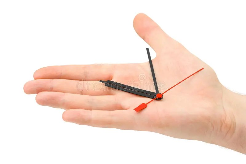 Hand with clockhands stock image. Image of background 34712179