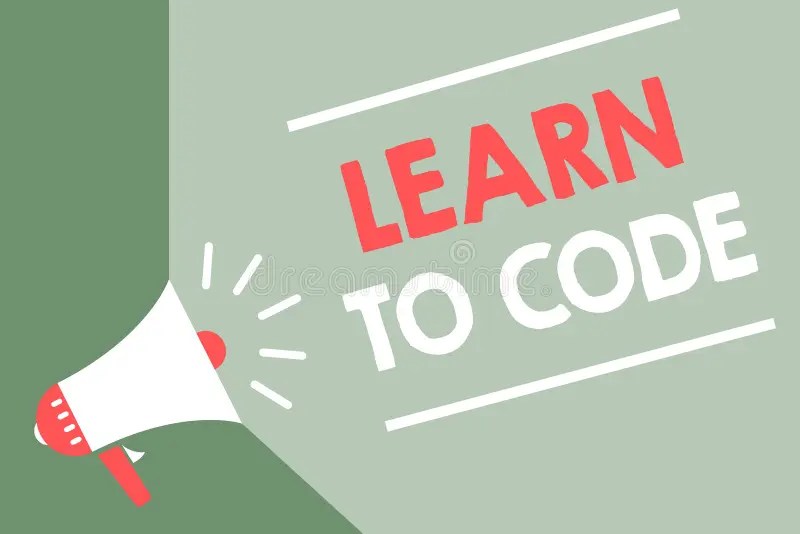 Handwriting Text Learn To Code. Concept Meaning Learn To Write Software