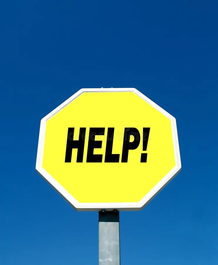 Help! stock photo. Image of yellow, letters, blue, message - 1269072