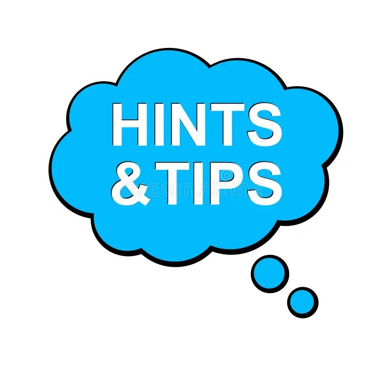 Hints And Tips Clip Art
