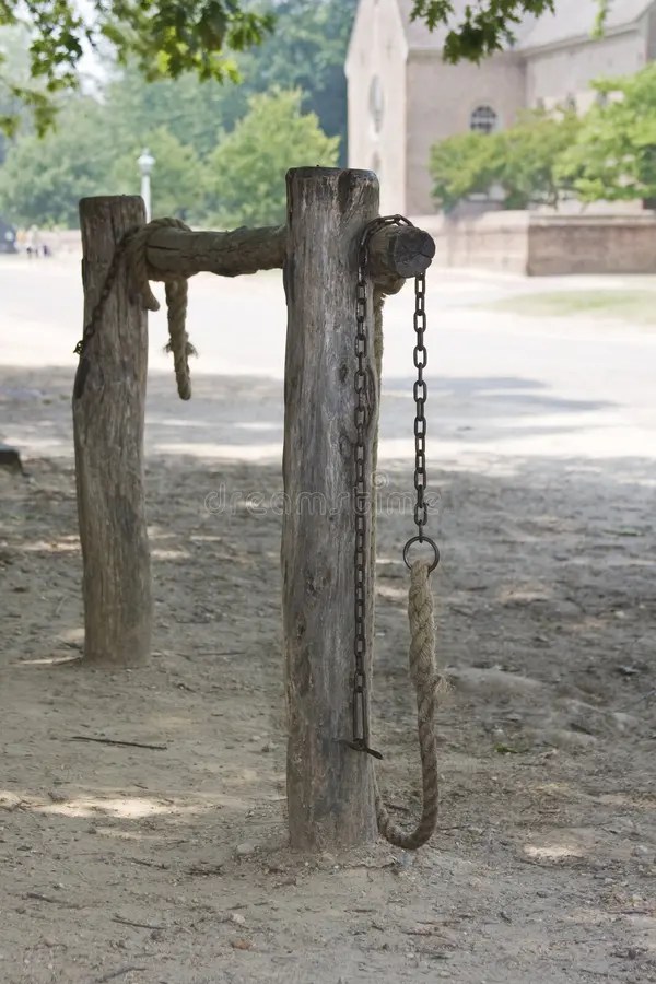Hitching post stock photo. Image of hitching, chain, post 5771820