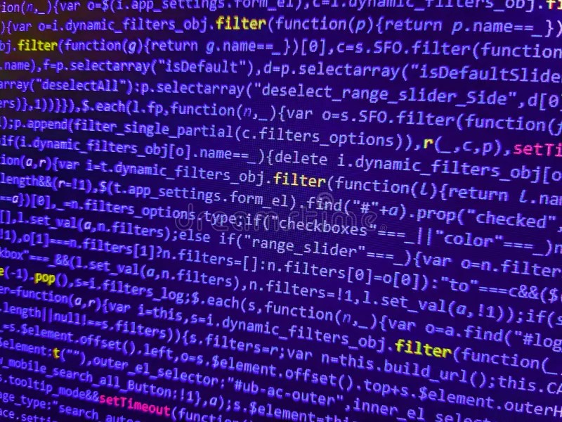 HTML and CSS Code Developing Screenshot.  Developer HTML Code with
