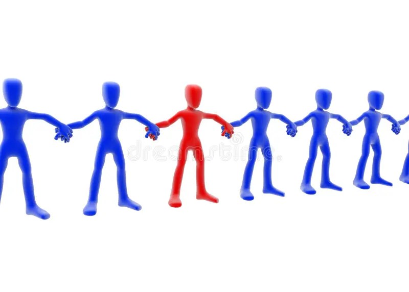 Human Chain stock illustration. Illustration of find, isolated 4870742