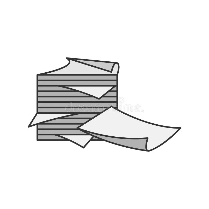 Paper Stack Clipart