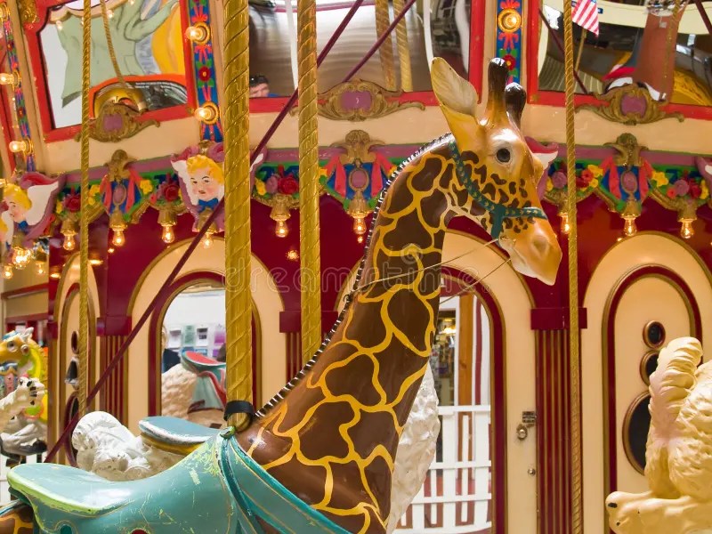 Indoor Carousel stock image. Image of round, funfair 29530001