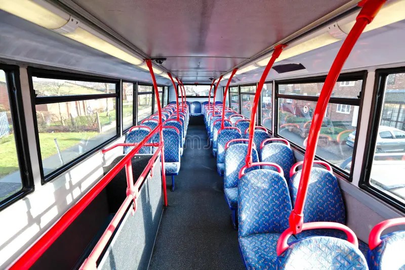 Inside an empty bus stock photo. Image of travel, seats 24769926