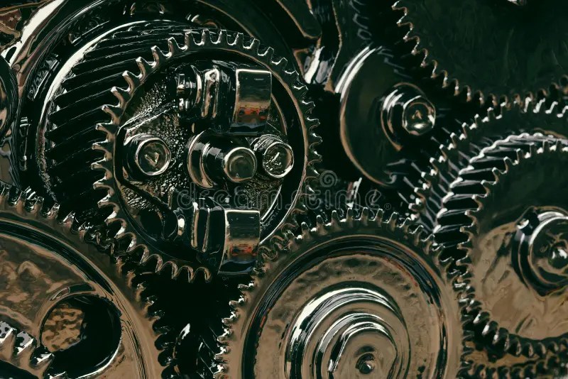 Inside gear Of the engine stock image. Image of objects 99349519