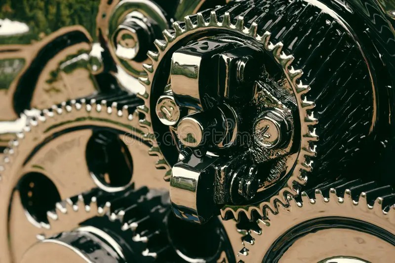 Inside gear of the engine stock photo. Image of inside 99349980