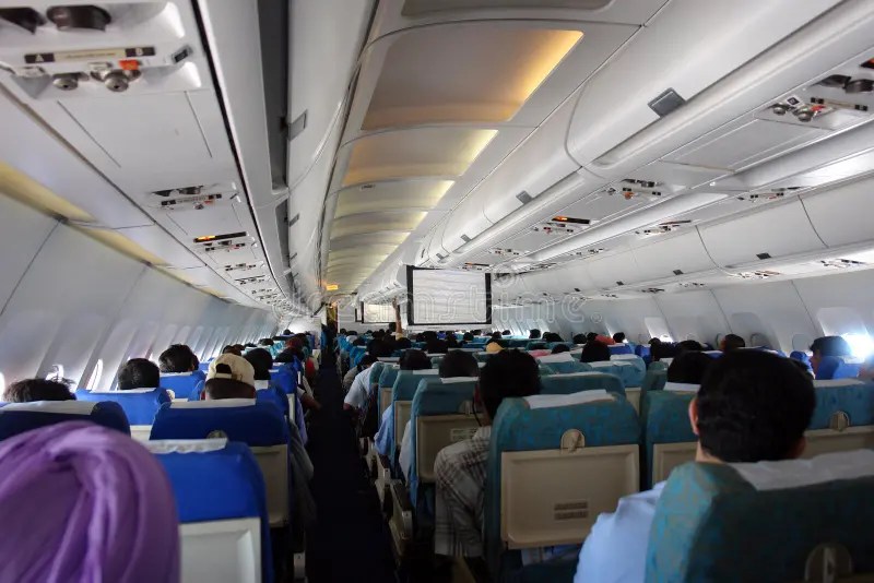 Inside plane stock photo. Image of seats, decor, interior 1038448