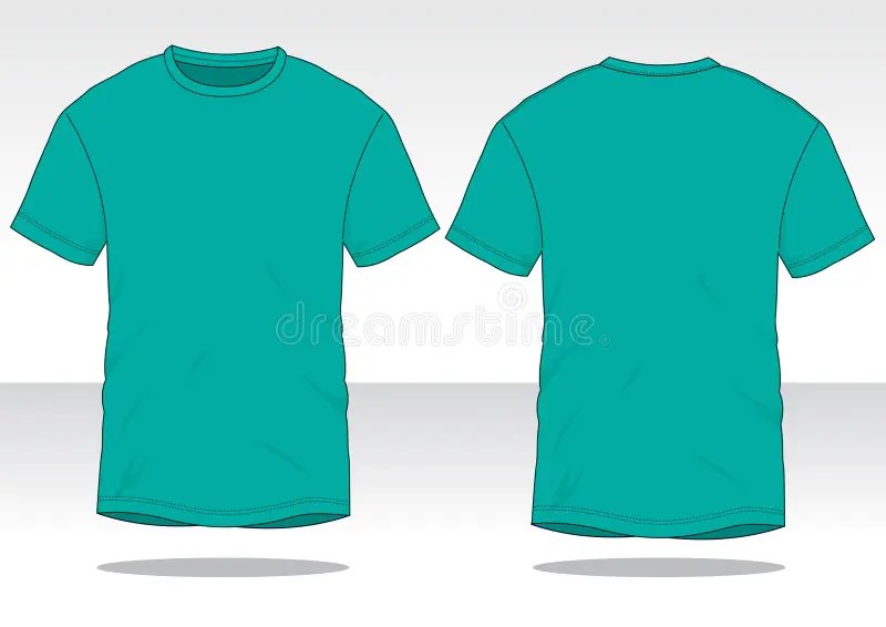 Men S Turquoise Short Sleeves Polo Shirt Template Vector Stock