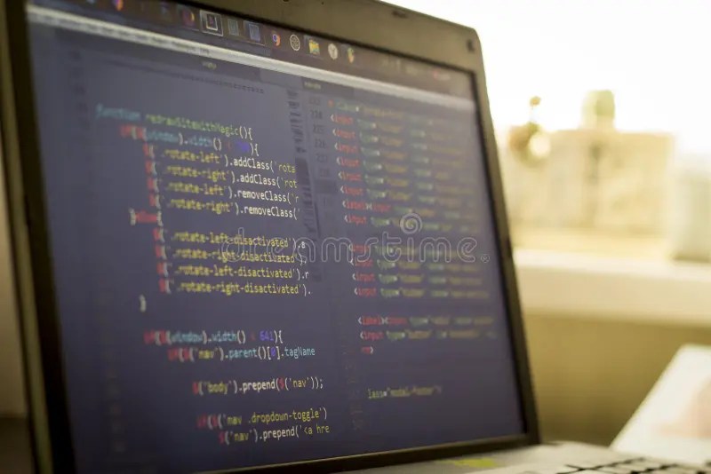 Css Htmlcode Op Het Monitorscherm Sluiten Met Zwarte Achtergrond