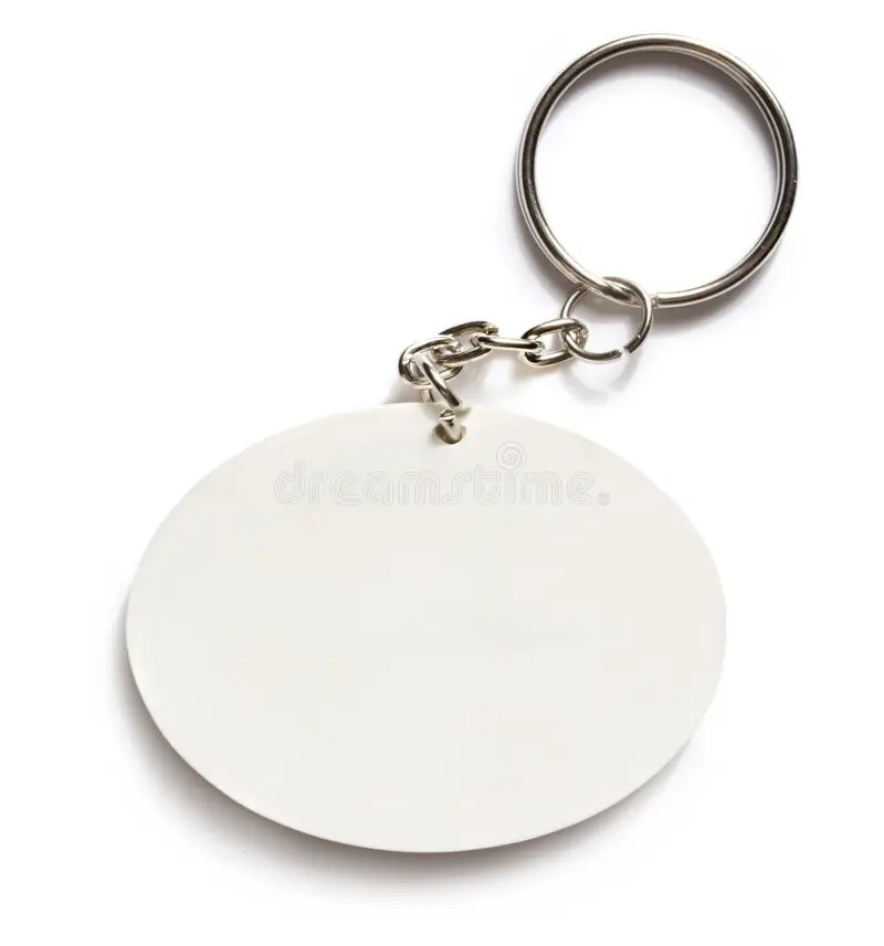 Key ring stock image. Image of chain, single, silver 24923905