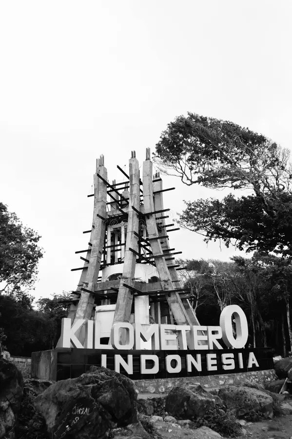 0 kilometer arkivfoto. Bild av kilometer, indonesia 102814726