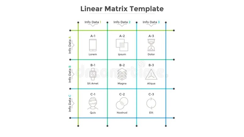 Matrix Chart Stock Illustrations 1,460 Matrix Chart Stock